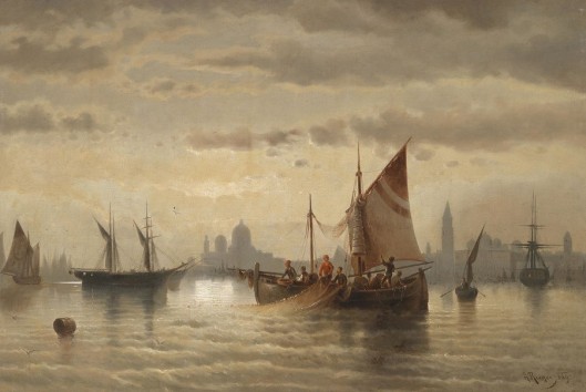 Sailing Boats Near Venice (1869)