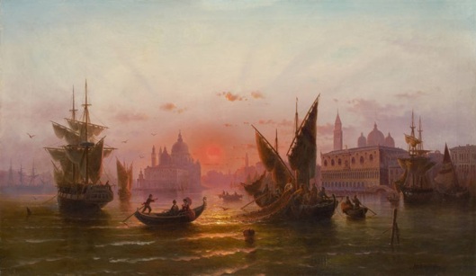 Sunset On Venice Lagoon